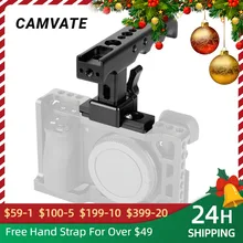 CAMVATE Quick Release NATO Top Cheese Handle Grip with Cold Shoe Base & 60mm NATO Safety Rail For Digital DSLR Camera Cage Rig
CAMVATE Quick Release NATO Top Cheese Handle Grip with Cold Shoe Base & 60mm NATO Safety Rail For Digital DSLR Camera Cage Rig