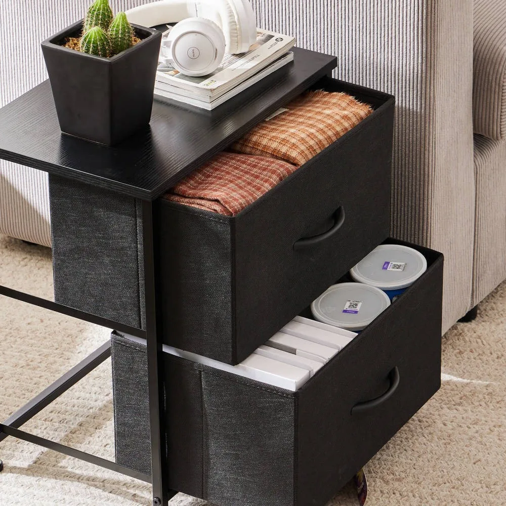 2-Drawer Dressers for Bedroom and Living Room Closet Dresser for Storage and Organization Chest of Drawers Metal Frame Wood Top 
2-Drawer Dressers for Bedroom and Living Room Closet Dresser for Storage and Organization Chest of Drawers Metal Frame Wood Top