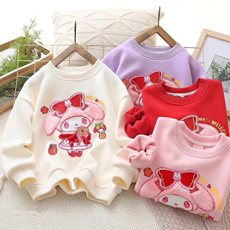 Sanrio My Melody Kawaii Anime Girls New Fashion Warm Fleece Hoodie Cute Cartoon Embroidered Childrens Top Coat Toys for Kids
Sanrio My Melody Kawaii Anime Girls New Fashion Warm Fleece Hoodie Cute Cartoon Embroidered Childrens Top Coat Toys for Kids