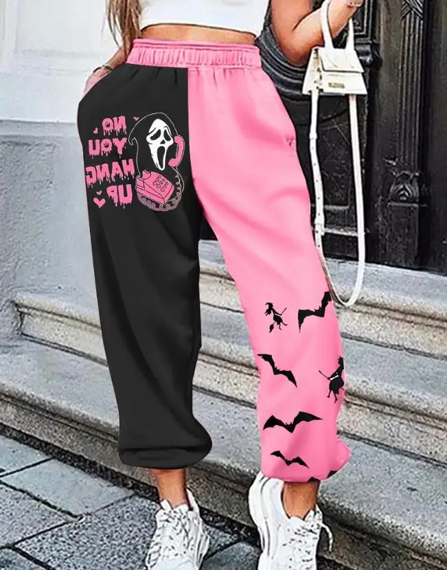Halloween Women's Pants 2023 Summer Fashion Graphic Print Colorblock High Waist Casual Pocket Daily Cuffed Pants Y2K Streetwear
Halloween Women's Pants 2023 Summer Fashion Graphic Print Colorblock High Waist Casual Pocket Daily Cuffed Pants Y2K Streetwear