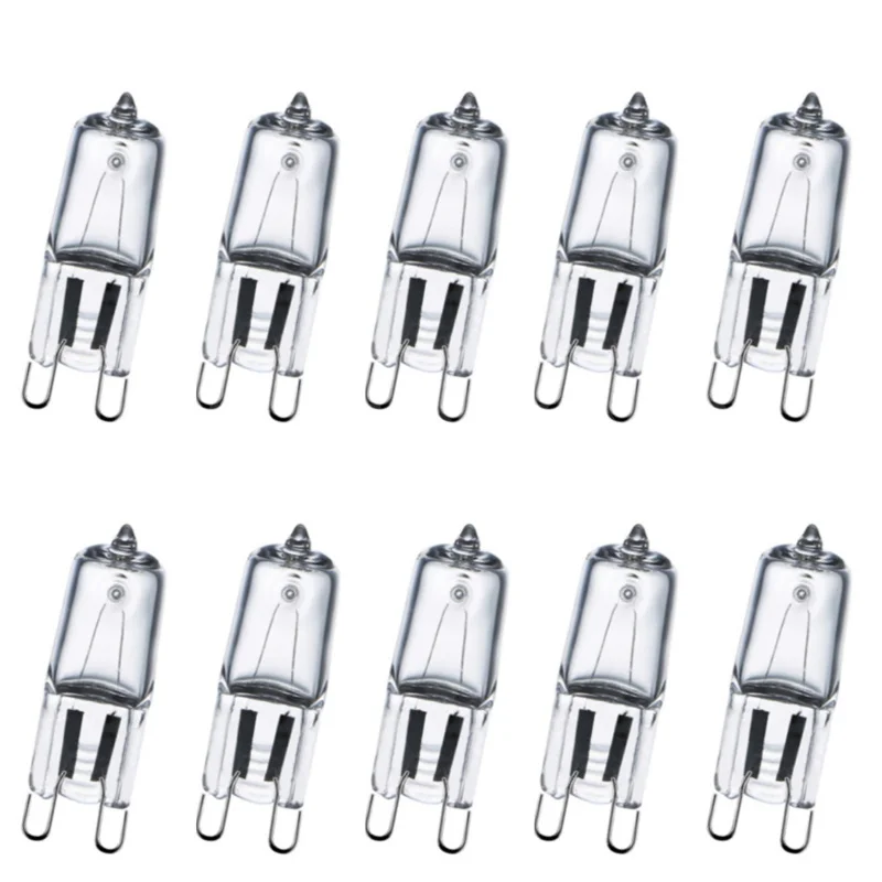 

10pcs G9 Eco Halogen light bulbs G9 220V 20W / 25W / 40W / 60W Capsule LED Lamp Bulbs Inserted Beads Crystal Lamp Halogen Bulb