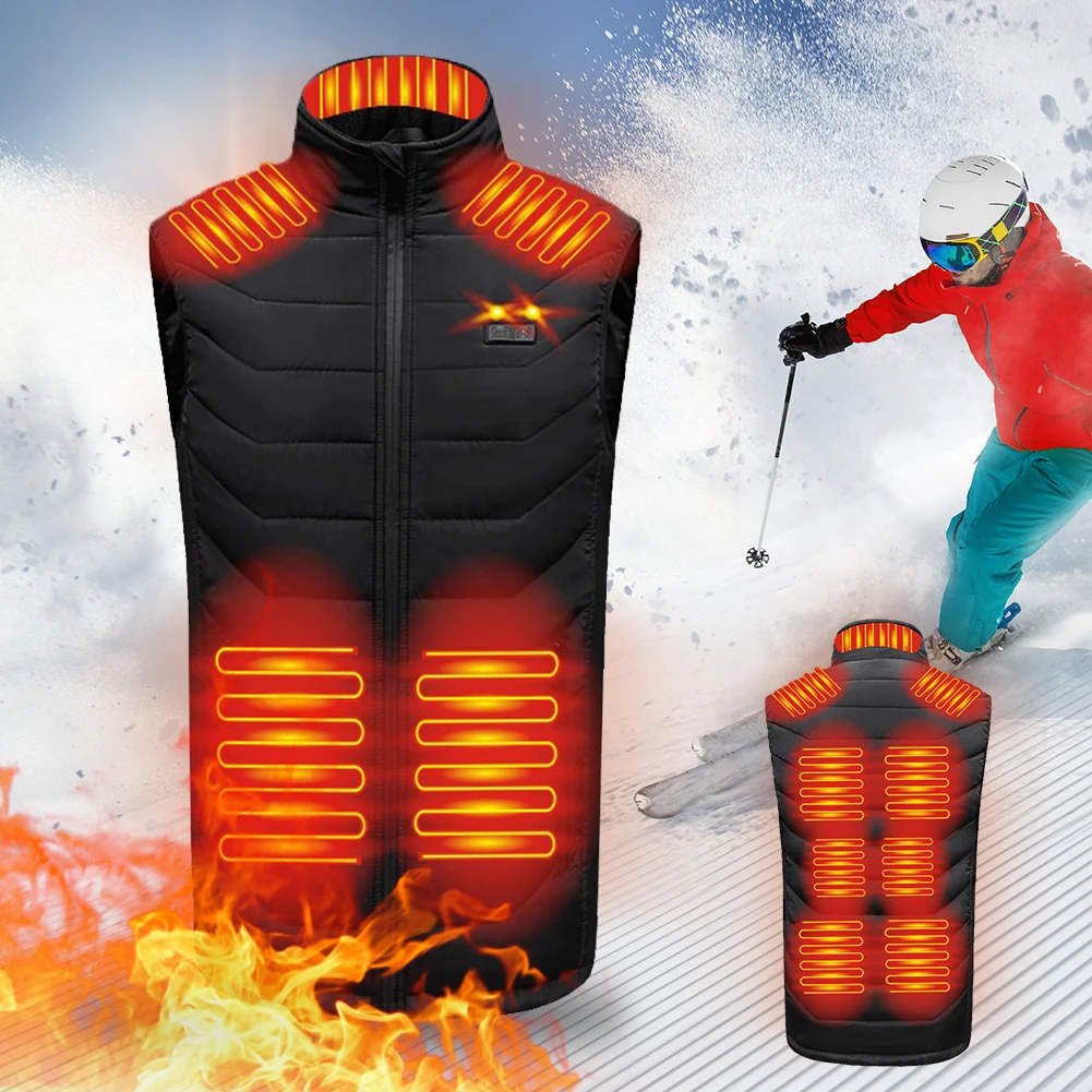 Mens Thermal Vest USB Charging 11 Areas Heated Electric Heated Vest 3 Gear Temperature Dual Control for Outdoor Camping Hiking
Mens Thermal Vest USB Charging 11 Areas Heated Electric Heated Vest 3 Gear Temperature Dual Control for Outdoor Camping Hiking