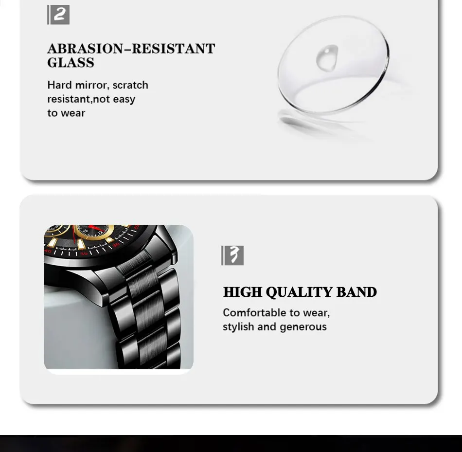 Fashion Men's Watches Business Stainless Steel Quartz Wrist Watch Male Casual Date Luminous Leather Bracelet Clock Fashion Men's Watches Business Stainless Steel Quartz Wrist Watch Male Casual Date Luminous Leather Bracelet Clock