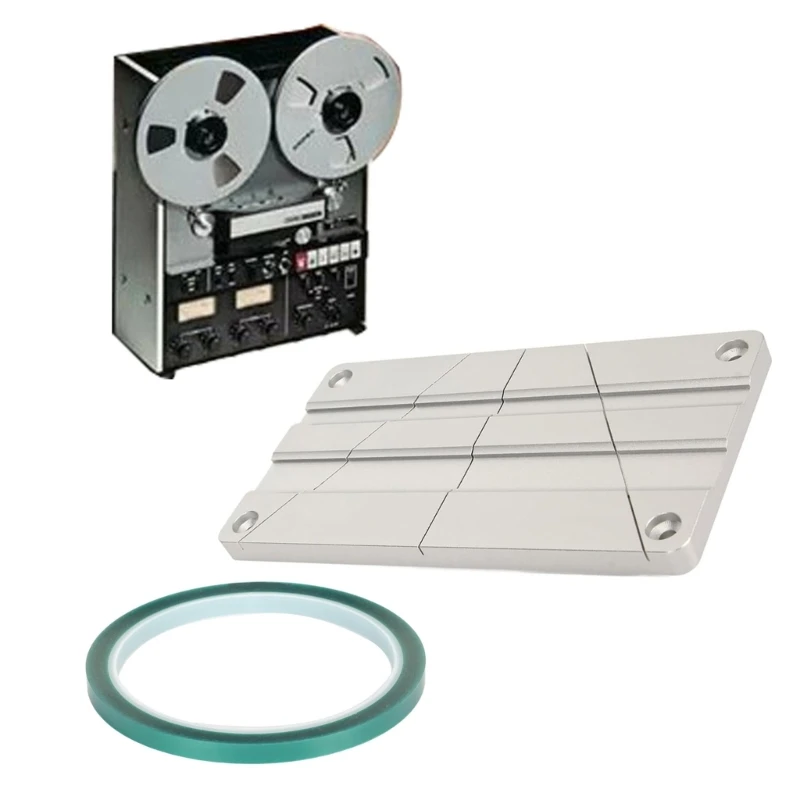 

Tape Splicing Set, 1/4 10 Inch for Revoxsonido, Open Reel Tape Media Splicing Block , Full Track