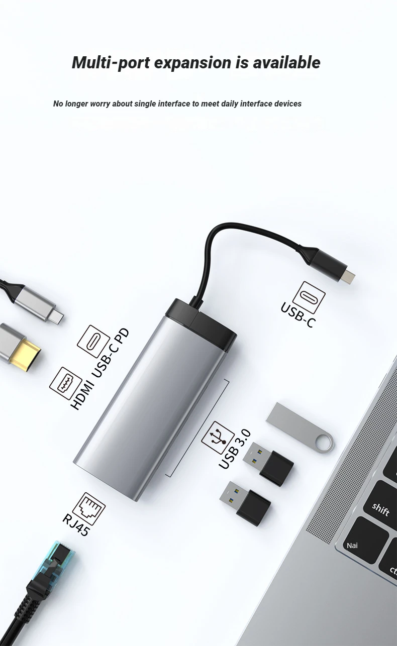 Shop Generic 5 in 1 Usb Docking Station Usb Hub Laptop Docking Station