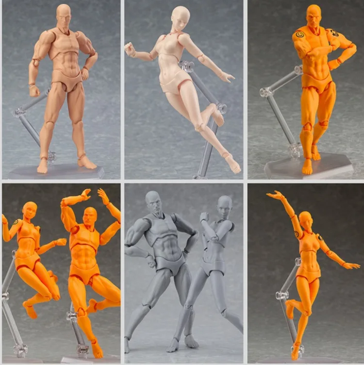 

SHFiguarts BODY KUN BODY CHAN DX Set PVC Anime Archetype He She Ferrite Figma Movable Action Figure Model Miniatures Toys Doll