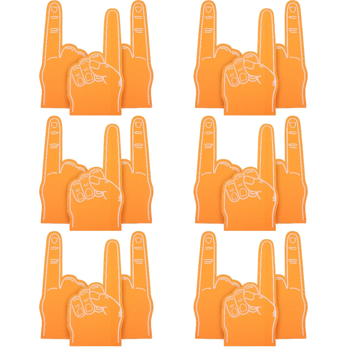 18 Pcs Foam Fingers Football Events Supply Mat Pad Cheerleading Stuff Foams for Sporting Child Earrings
18 Pcs Foam Fingers Football Events Supply Mat Pad Cheerleading Stuff Foams for Sporting Child Earrings