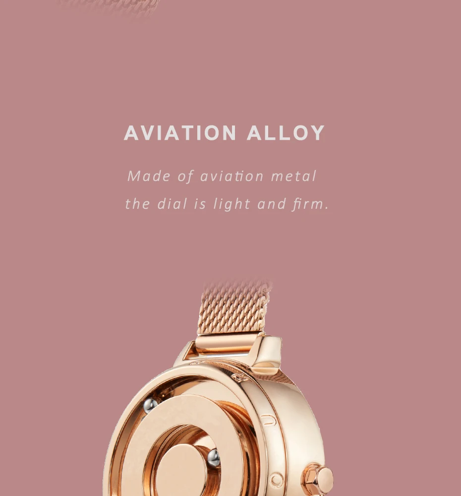 Eutour New Original Magnetic Rosegold Trend Women's Watch Female Student Quartz Minimalist Plant Fashion Stainless Steel Belt Eutour New Original Magnetic Rosegold Trend Women's Watch Female Student Quartz Minimalist Plant Fashion Stainless Steel Belt
