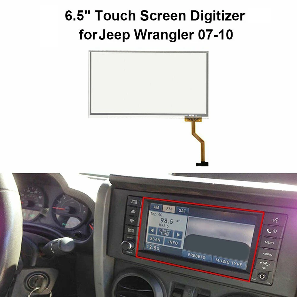 1x 6.5-inch 8-Pin Touch Screen Glass Digitizer Replacement Touch-panel Fits For Jeep-Wrangler (2007-2010)/-Patriot (2009-2010)
1x 6.5-inch 8-Pin Touch Screen Glass Digitizer Replacement Touch-panel Fits For Jeep-Wrangler (2007-2010)/-Patriot (2009-2010)