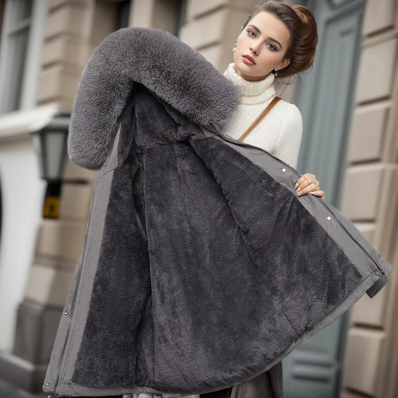 Winter Large Fur Collar Cotton Warm Jacket Coat Women 2023 New Casual Parkas Winter Clothes Fur Lining Hooded Outwear Overcoat
Winter Large Fur Collar Cotton Warm Jacket Coat Women 2023 New Casual Parkas Winter Clothes Fur Lining Hooded Outwear Overcoat
