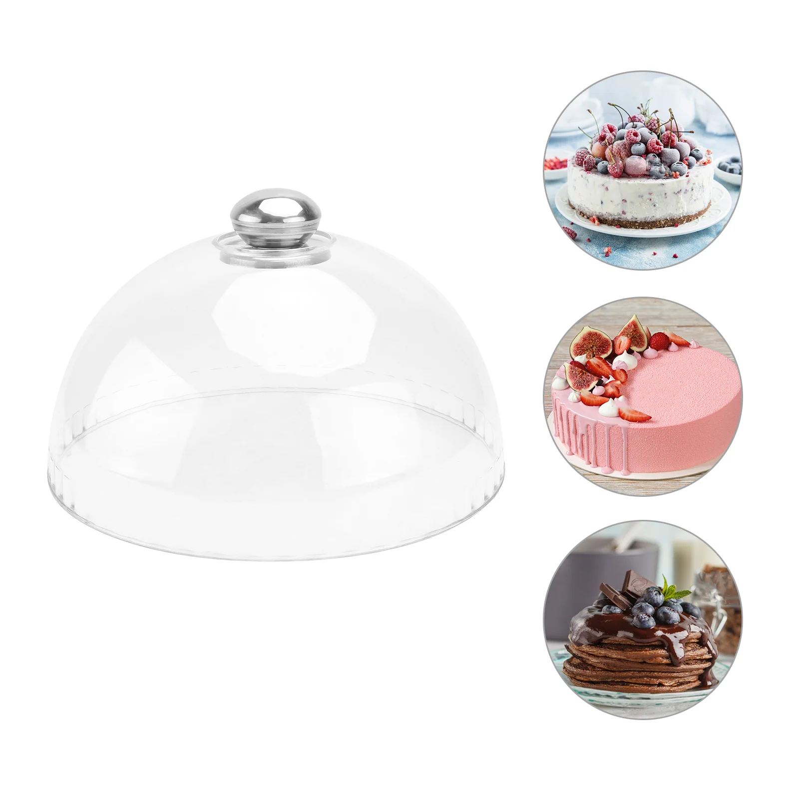 

Cover Dome Cakedisplay Dessert Stand Tent Cloche Plate Picnic Pastry Serving Umbrella Cheese Dish Microwave Acrylic Domes
