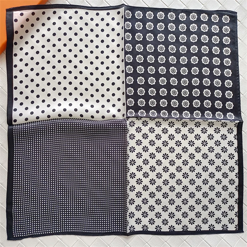 POBING 100% Natural Silk Scarf Women Cashew Dot Print Square Scarves Wraps Small Head Handkerchief Wholesale Hijabs 53x53CM 
POBING 100% Natural Silk Scarf Women Cashew Dot Print Square Scarves Wraps Small Head Handkerchief Wholesale Hijabs 53x53CM