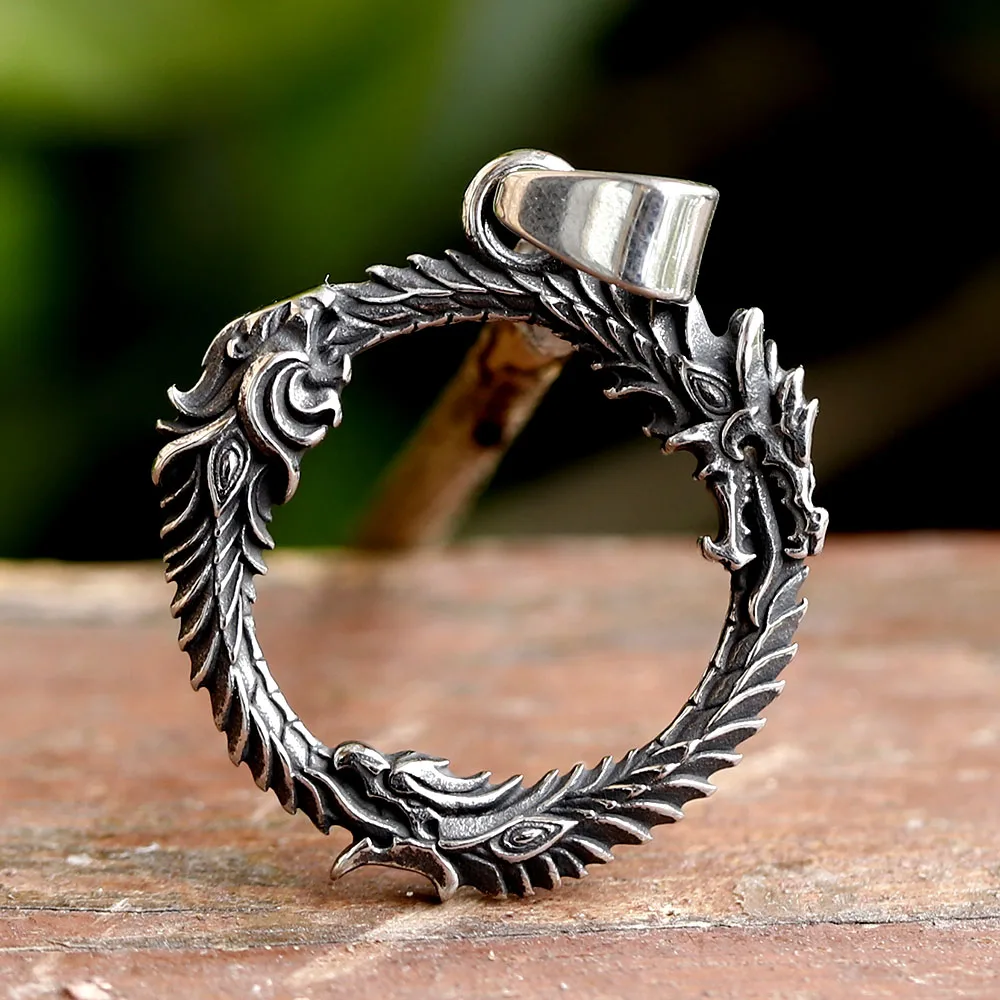 NEW Men's 316L stainless-steel VIKING round dragon head Pendant Necklace for teens punk Animal Jewelry Gift free shipping
NEW Men's 316L stainless-steel VIKING round dragon head Pendant Necklace for teens punk Animal Jewelry Gift free shipping