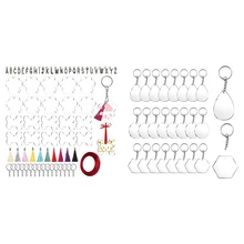 2 Set Clear Acrylic Transparent Blanks Keychain Pendant Decorative Keyrings, Keychains Making Kit for DIY Crafts
2 Set Clear Acrylic Transparent Blanks Keychain Pendant Decorative Keyrings, Keychains Making Kit for DIY Crafts