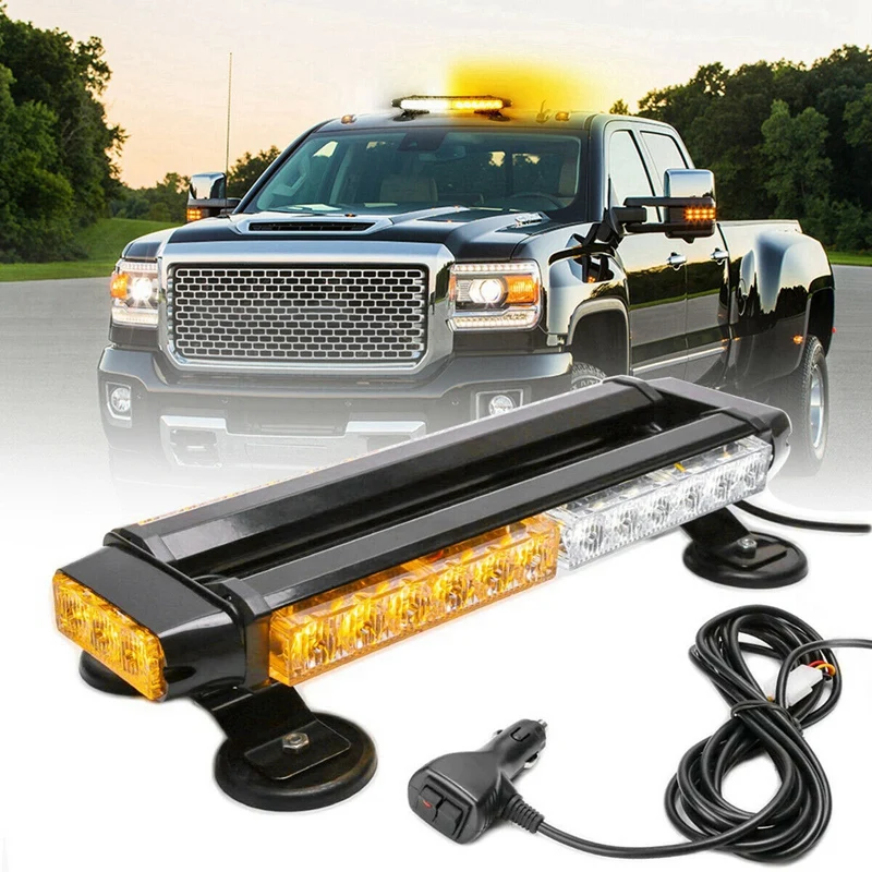 Amber/ White 30 LED Roof Strobe Flashing Light Bar Magnetic Emergency Beacon Warning Flash 30W 12V
Amber/ White 30 LED Roof Strobe Flashing Light Bar Magnetic Emergency Beacon Warning Flash 30W 12V
