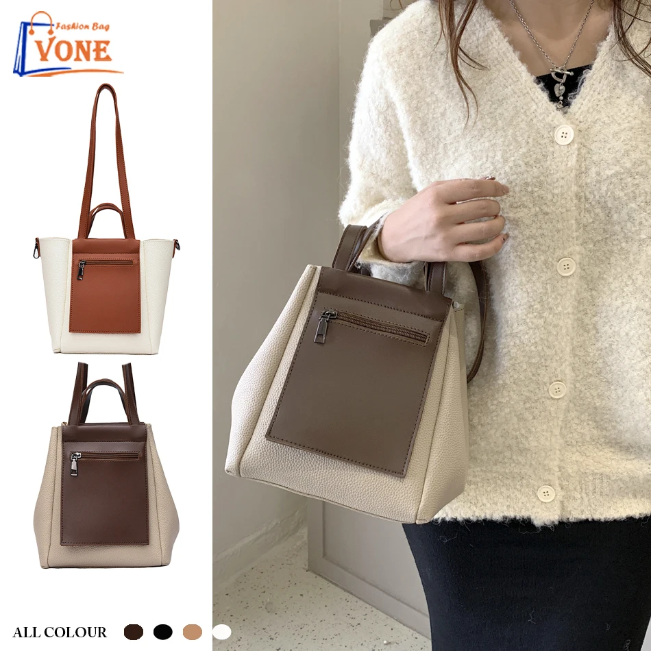 

Fashion bucket bag 2023 new niche collision color Handbag for women Large capacity high quality versatile single shoulder bag