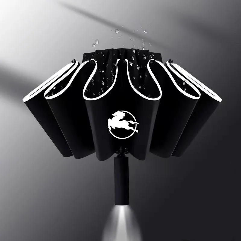 

Полностью автоматический УФ-зонт с фонариком, светоотражающие полосатые Зонты заднего хода для Pegaso Z102, аксессуары