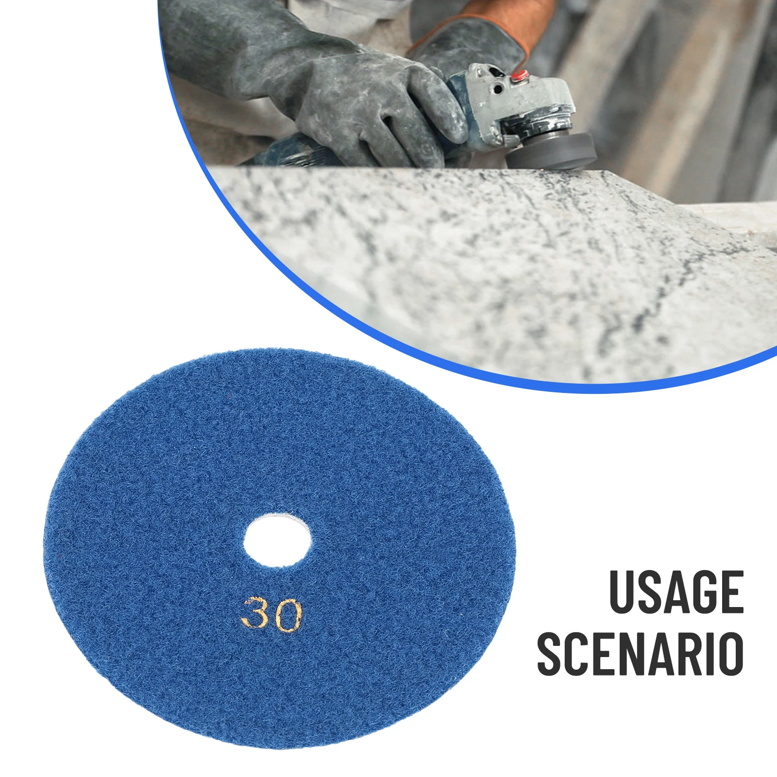 1pc 5 Inch 125mm Dry/wet Diamond Polishing Pads Flexible Grinding Discs For Granite Transition Tool Concrete Floor Restoration
1pc 5 Inch 125mm Dry/wet Diamond Polishing Pads Flexible Grinding Discs For Granite Transition Tool Concrete Floor Restoration