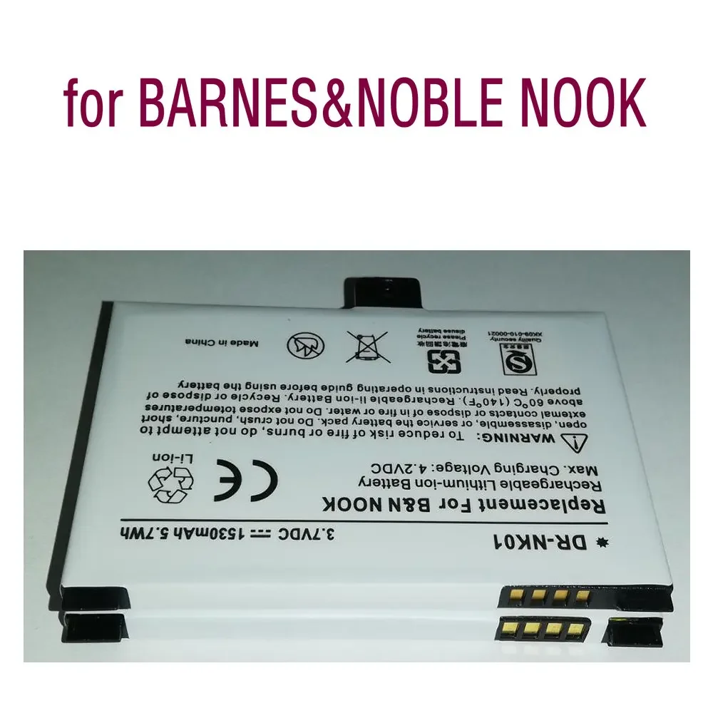 Литий-ионный аккумулятор для BARNES & NOBLE BNRV100 NOOK Classic E-Reader Li-Po перезаряжаемый сменный BNRB1530/BNRB454261/9BS11GT/BNRZ100
Литий-ионный аккумулятор для BARNES & NOBLE BNRV100 NOOK Classic E-Reader Li-Po перезаряжаемый сменный BNRB1530/BNRB454261/9BS11GT/BNRZ100