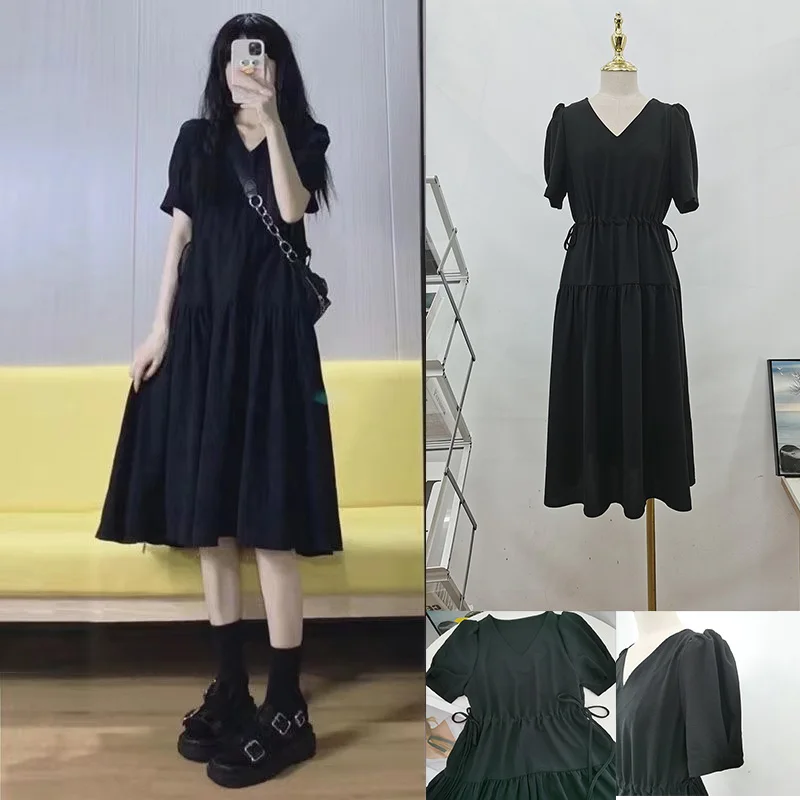 2024 Summer Maternity Black Dress Short Sleeve V-Neck Drawstring Waist Pregnant Woman Party Dresses Elegant Pregnancy Clothes
2024 Summer Maternity Black Dress Short Sleeve V-Neck Drawstring Waist Pregnant Woman Party Dresses Elegant Pregnancy Clothes
