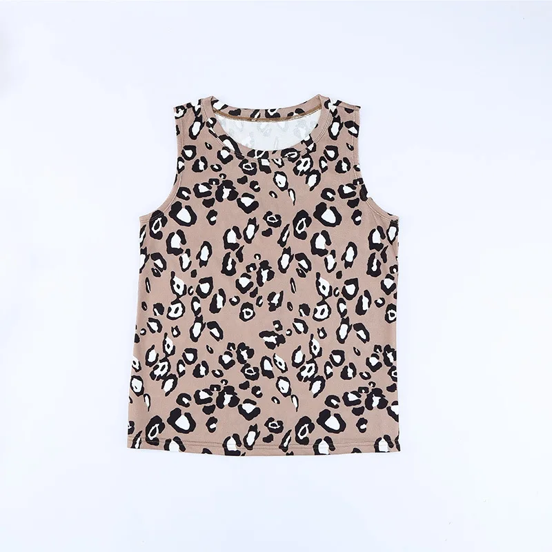 Leopard print slim sleeveless women vest women T shirt Leopard print slim sleeveless women vest women T shirt