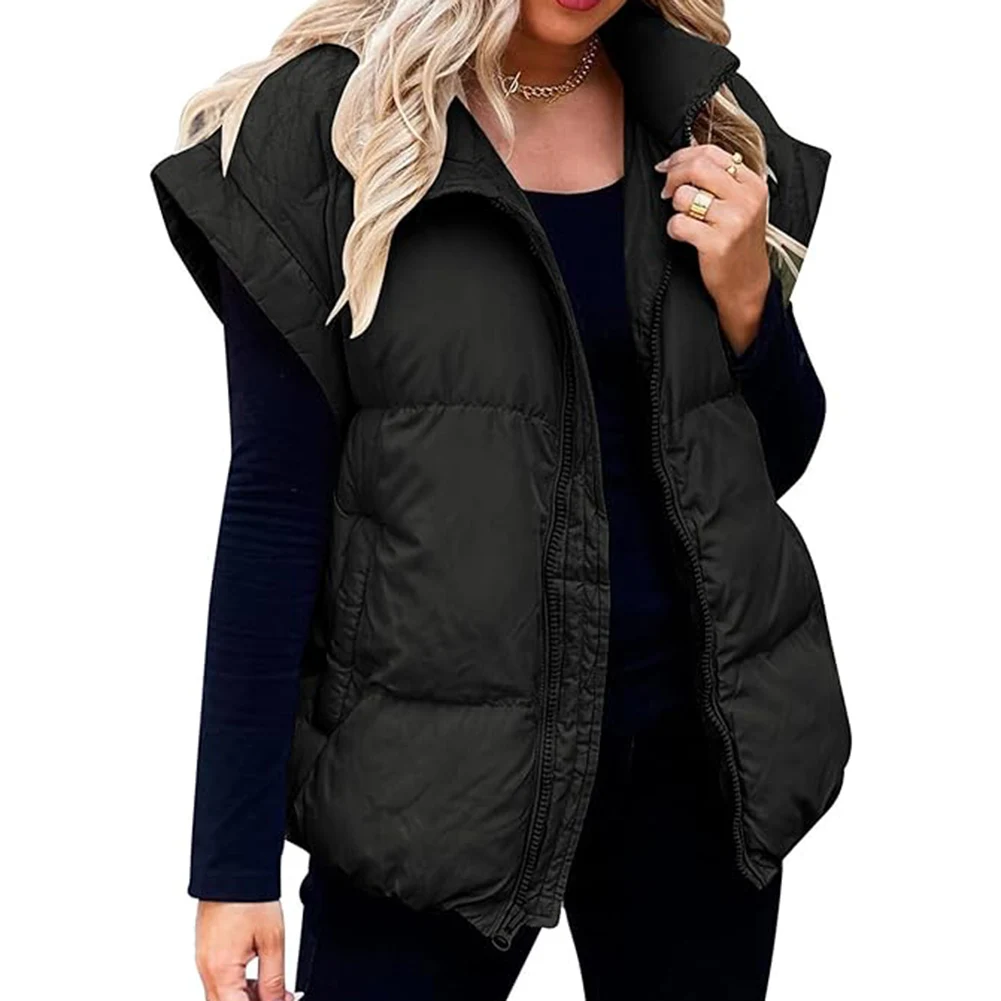 Fashion Women's Padded Vest Parkas Warm Fly Sleeveless Warm Solid Outwear Quilted Casual Hatless Tops Jacket Coat Clothing
Fashion Women's Padded Vest Parkas Warm Fly Sleeveless Warm Solid Outwear Quilted Casual Hatless Tops Jacket Coat Clothing