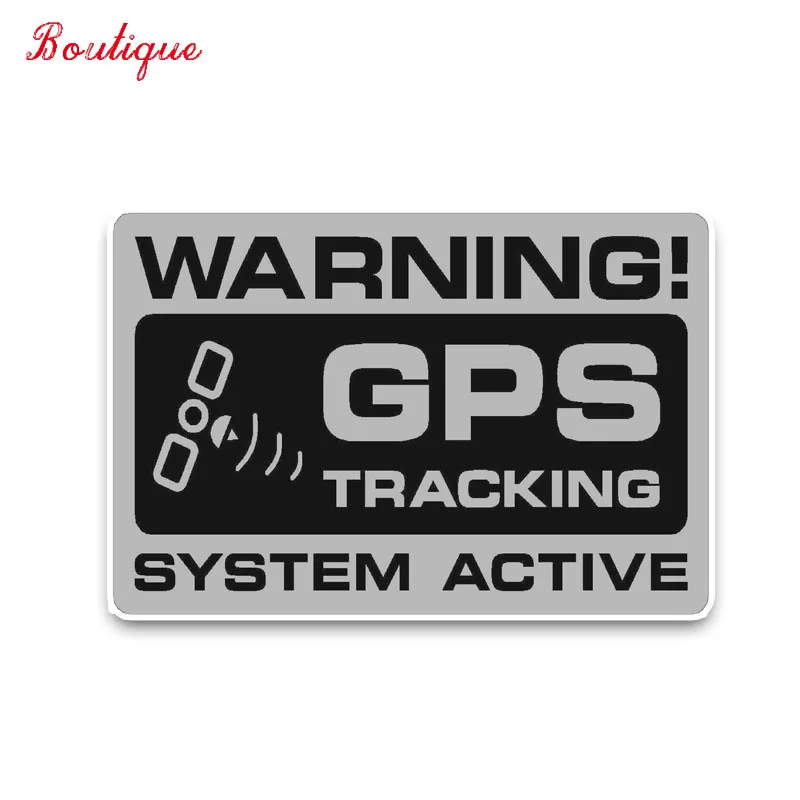 

Creative warning GPS tracking system personalized activities car waterproof cover scratch sticker high quality PVC 12cm x 8cm
