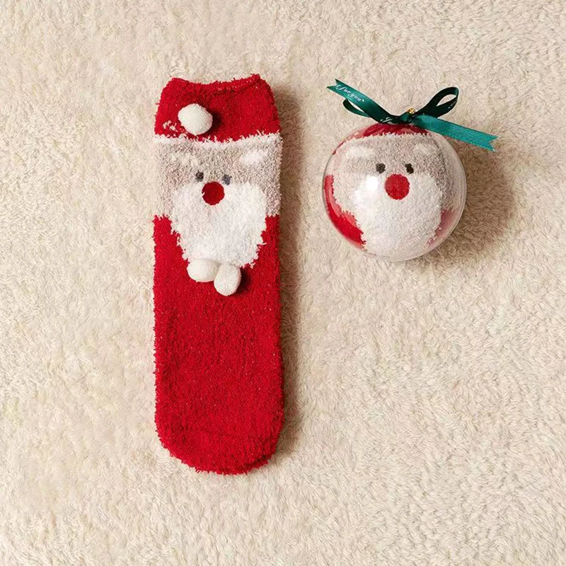 Christmas Socks For Women Ball Christmas Gift Box Winter Thicken Warm Coral Fleece Socks Santa Claus Snowman Cotton Floor Socks
Christmas Socks For Women Ball Christmas Gift Box Winter Thicken Warm Coral Fleece Socks Santa Claus Snowman Cotton Floor Socks