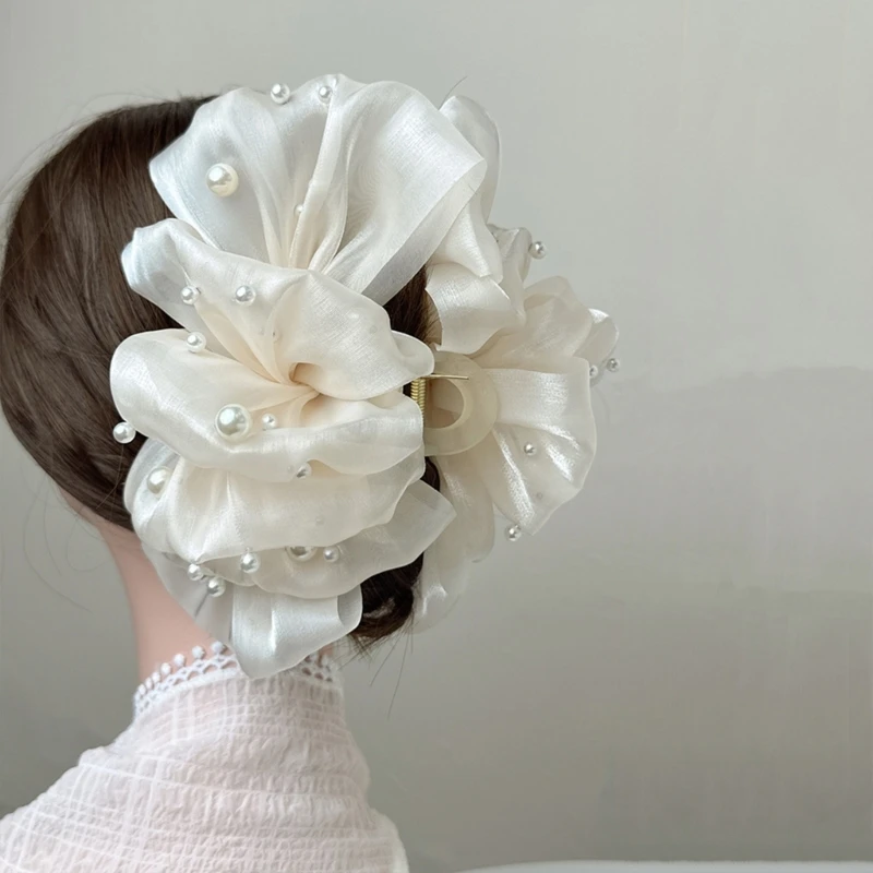 Elegant Girls Banquet Pearl Bowknot Shape Hair Claw Summer Hair Accessories for Women High Ponytail Party Hairpins
Elegant Girls Banquet Pearl Bowknot Shape Hair Claw Summer Hair Accessories for Women High Ponytail Party Hairpins