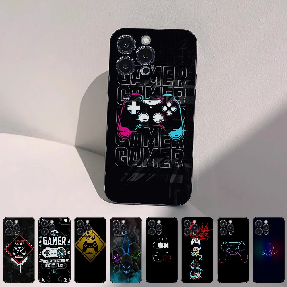 Console Black For IPhone 14 Plus 13 12 Mini 11 Pro X XS XR Max Silicone Cover Funda Shell
Console Black For IPhone 14 Plus 13 12 Mini 11 Pro X XS XR Max Silicone Cover Funda Shell