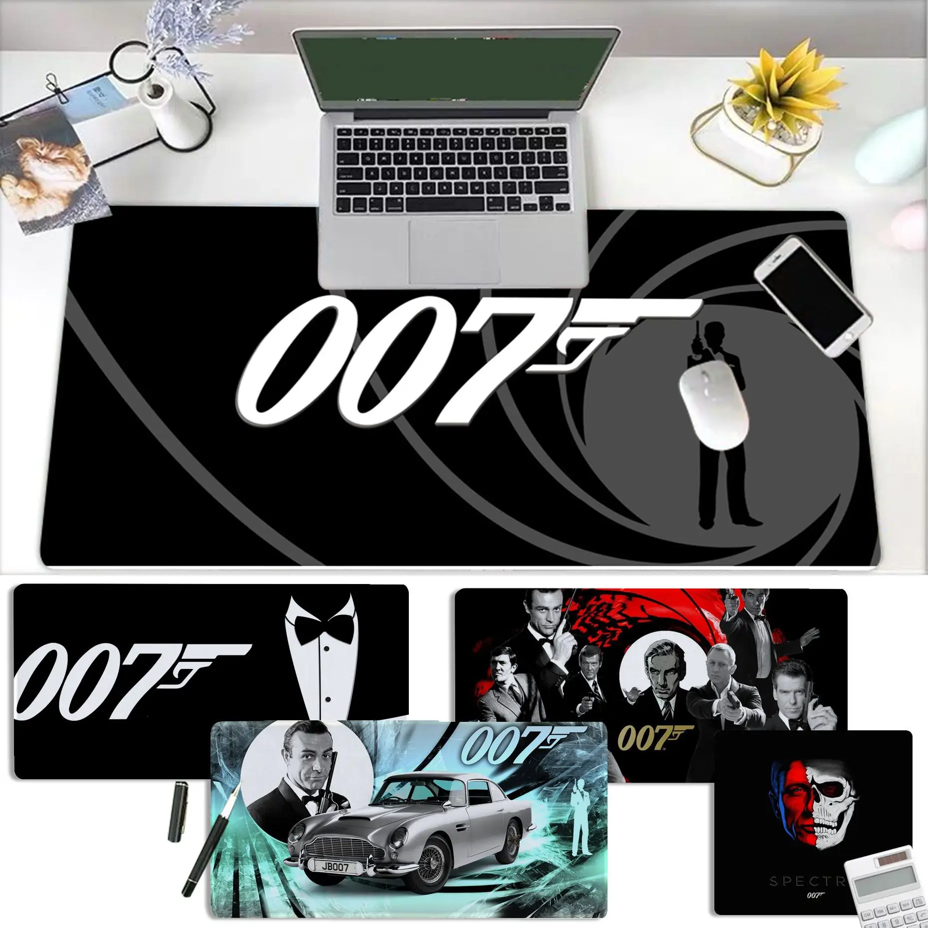 

James Movie B-Bond 007 Mousepad Funny Beautiful Anime Mouse Pad Mat Size For Kawaii Desk Teen Girls For Bedroom
