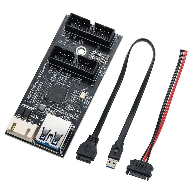 USB 3.2 Gen1 To Dual 19PIN Male Adapter Card,5Gbps USB3.0 To 2-Port 19PIN Expansion Card For Windows7/8/10/11/Linux
USB 3.2 Gen1 To Dual 19PIN Male Adapter Card,5Gbps USB3.0 To 2-Port 19PIN Expansion Card For Windows7/8/10/11/Linux