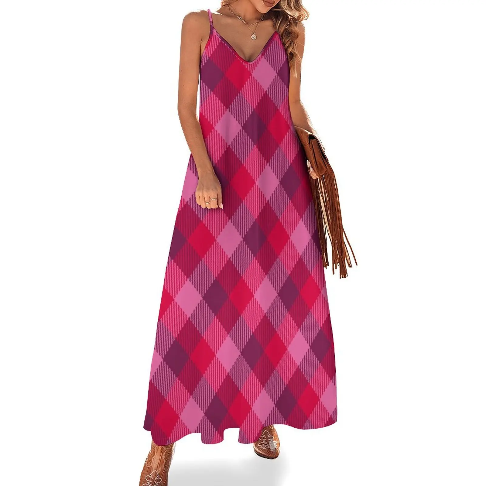 Retro tartan diagonal check burgundy Valentine's Sleeveless Dress women formal occasion dresses dresses for prom
Retro tartan diagonal check burgundy Valentine's Sleeveless Dress women formal occasion dresses dresses for prom