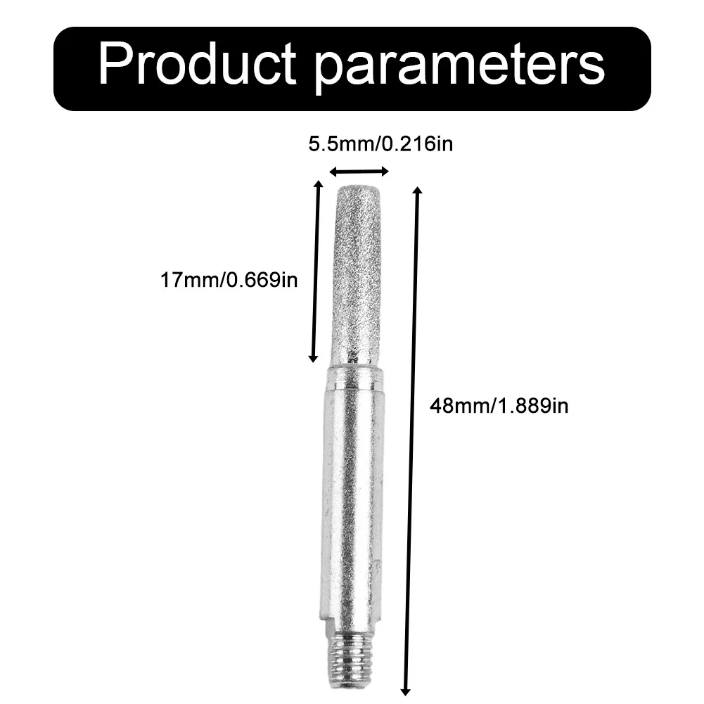 12pcs Set Grinding Head Sharpener Parts 4.0mm/4.8mm/5.5mm 48mm Durable Gold Steel Sand Hand Chain Grinder Silver
12pcs Set Grinding Head Sharpener Parts 4.0mm/4.8mm/5.5mm 48mm Durable Gold Steel Sand Hand Chain Grinder Silver