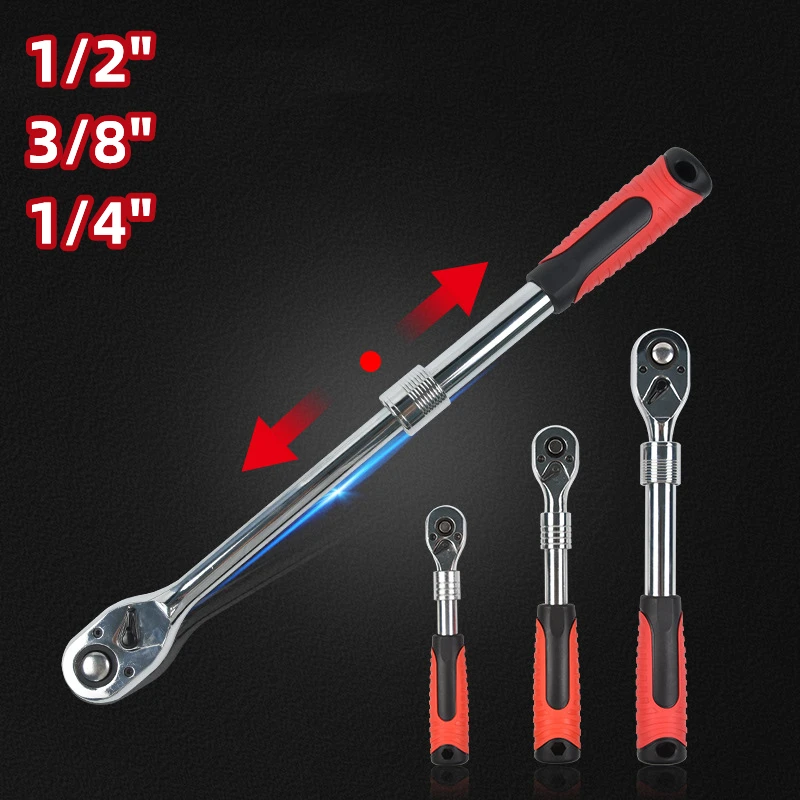 Ajustable Socket Ratchet Wrench 1/2" 3/8" 1/4" Flexible High Torque 72 Teeth Cr-v Quick Release
Ajustable Socket Ratchet Wrench 1/2" 3/8" 1/4" Flexible High Torque 72 Teeth Cr-v Quick Release