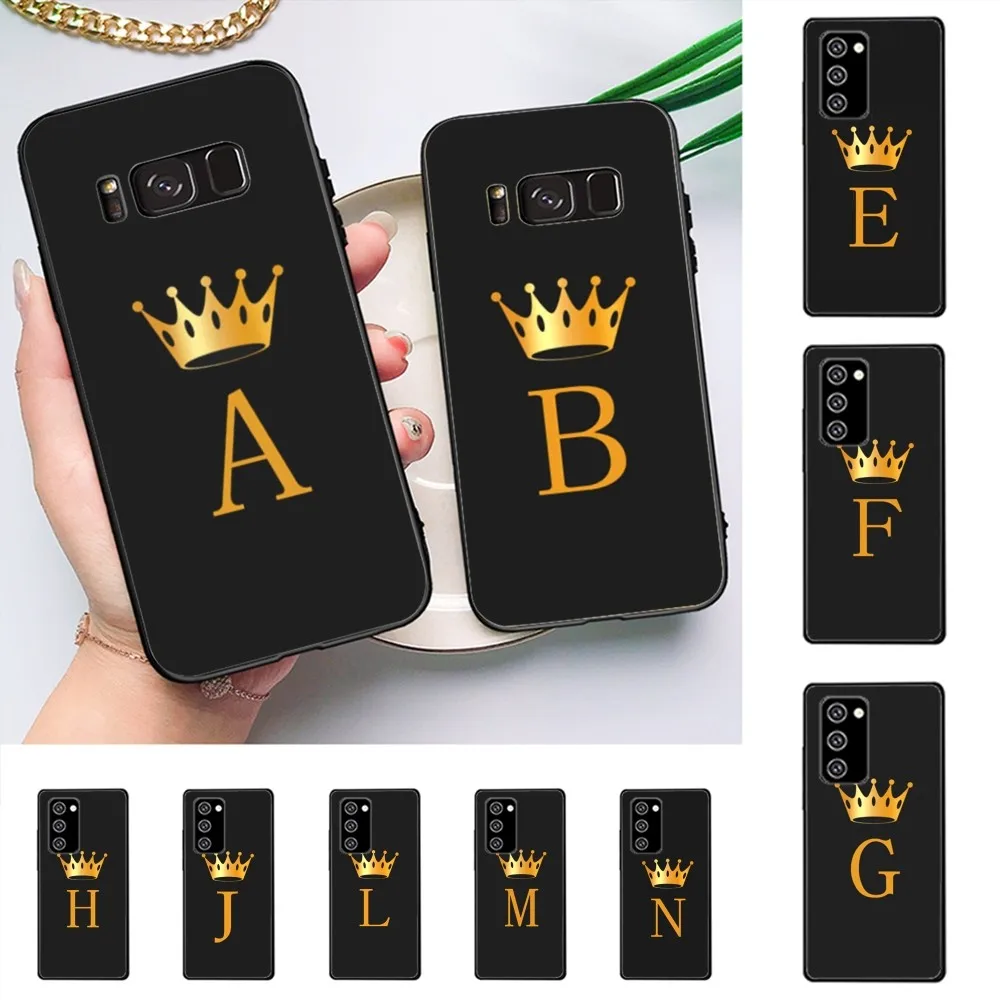 

Funny Gold Crown Letter Phone Case For Samsung J 7 plus 7core J7 neo J6 plus prime J6 J4 J5 Mobile Cover