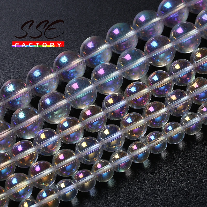 6 8 10 12mm AB White Glass Beads Natural Stone Quartz Crystal Round Loose Beads For Jewelry Making Diy Bracelets Accessories 15"
6 8 10 12mm AB White Glass Beads Natural Stone Quartz Crystal Round Loose Beads For Jewelry Making Diy Bracelets Accessories 15"