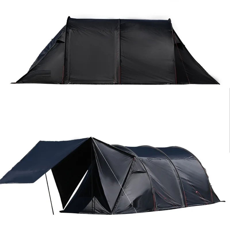 Outdoor Camping Tunnel Tent, One Room and One Hall, Thickened Rainproof Tent, Sunscreen, Portable Canopy Equipment
Outdoor Camping Tunnel Tent, One Room and One Hall, Thickened Rainproof Tent, Sunscreen, Portable Canopy Equipment