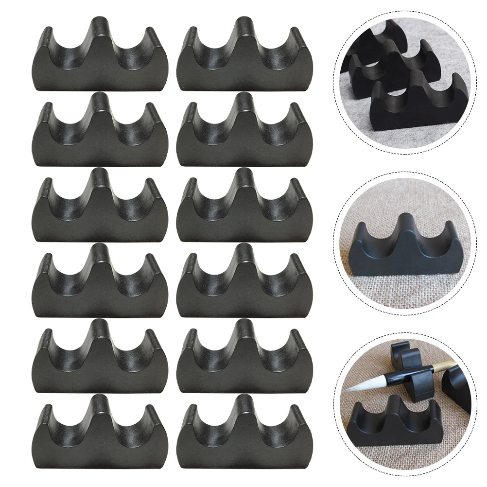 12 Pcs Brush Holder Calligraphy Supplies Penholder Rack Painting Plastic Gadget 
12 Pcs Brush Holder Calligraphy Supplies Penholder Rack Painting Plastic Gadget