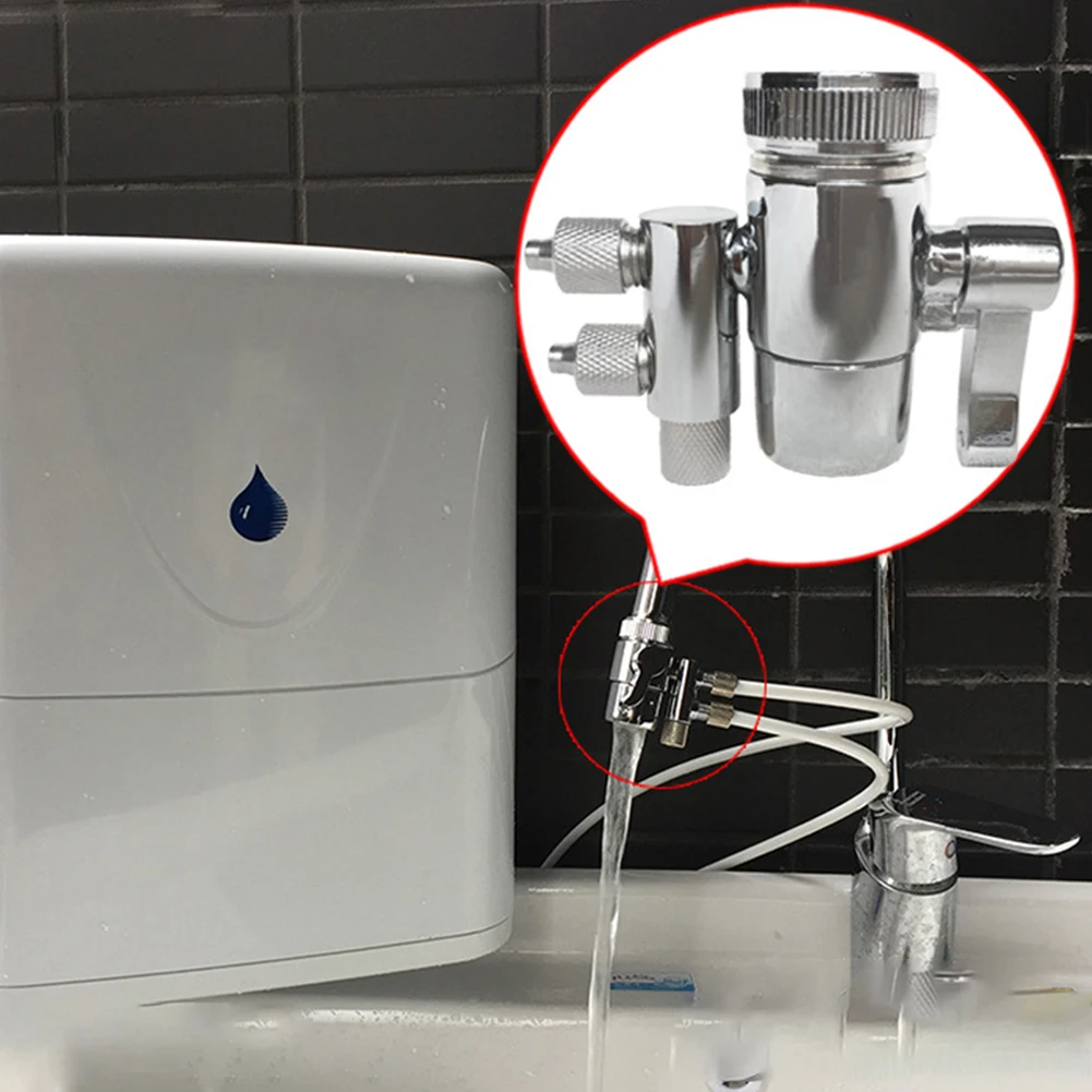 Two Way Faucet Adapter Diverter Valve For Water Filters Purifiers 1/4inch Tubing Connection M22 X M24 Bathroom Kitchen Accessori
Two Way Faucet Adapter Diverter Valve For Water Filters Purifiers 1/4inch Tubing Connection M22 X M24 Bathroom Kitchen Accessori