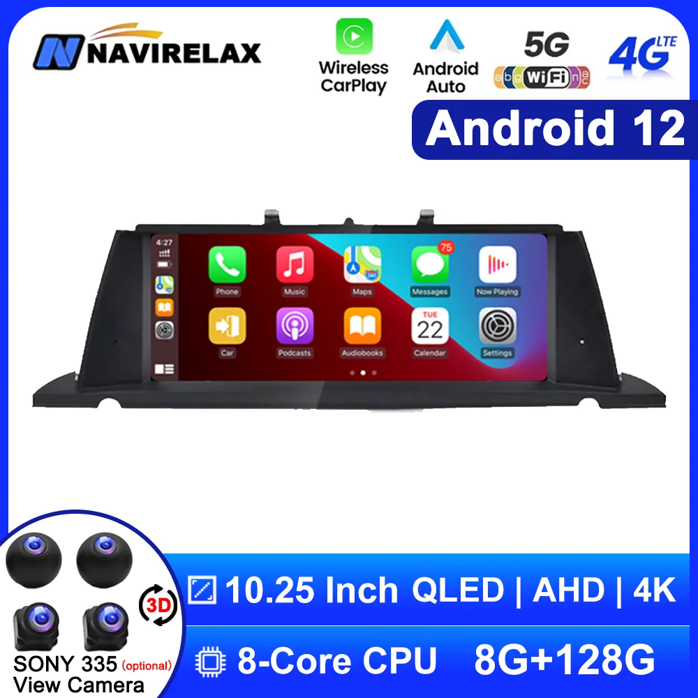 10.25 inch Android 12 For BMW 5 Series GT F07 2009 - 2017 Auto BT Carplay Car DVD Radio GPS Navigation Multimedia Player CIC NBT
10.25 inch Android 12 For BMW 5 Series GT F07 2009 - 2017 Auto BT Carplay Car DVD Radio GPS Navigation Multimedia Player CIC NBT