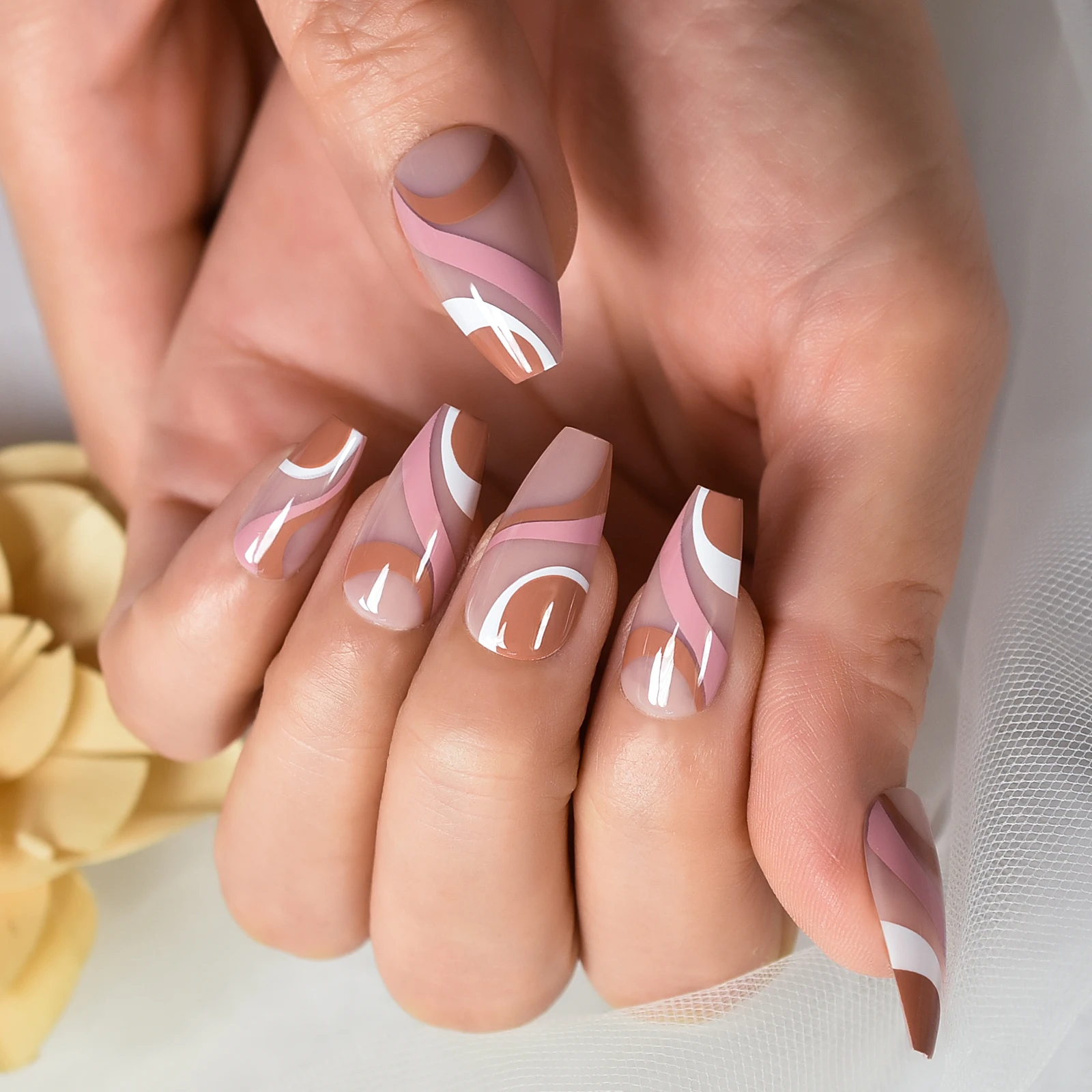 Medium Multicolor Dark Pattern Coffin Manicure At Home 24 Pcs Fingernails Press On Nail Tips Fake Nails Art False Nails
Medium Multicolor Dark Pattern Coffin Manicure At Home 24 Pcs Fingernails Press On Nail Tips Fake Nails Art False Nails