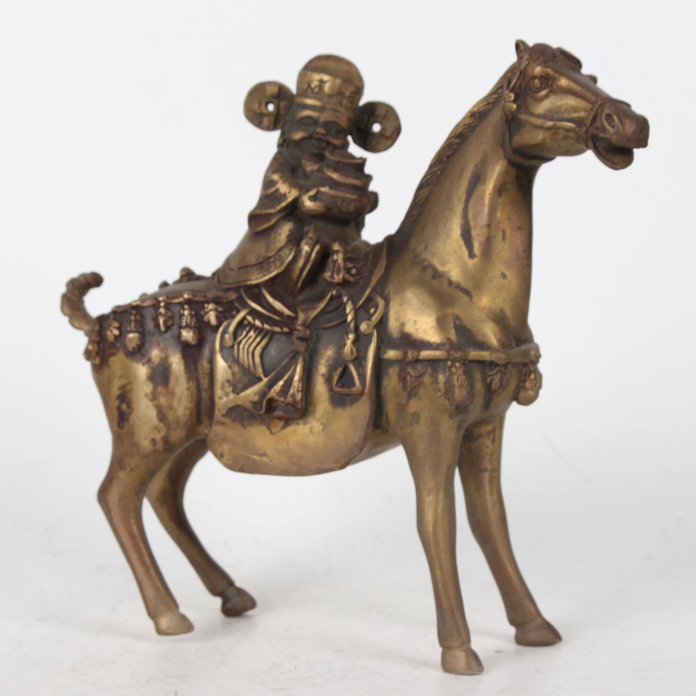 Китайская народная коллекция ручной работы латунная статуя Mashangfacai украшение для дома имена экспозиции
Китайская народная коллекция ручной работы латунная статуя Mashangfacai украшение для дома имена экспозиции