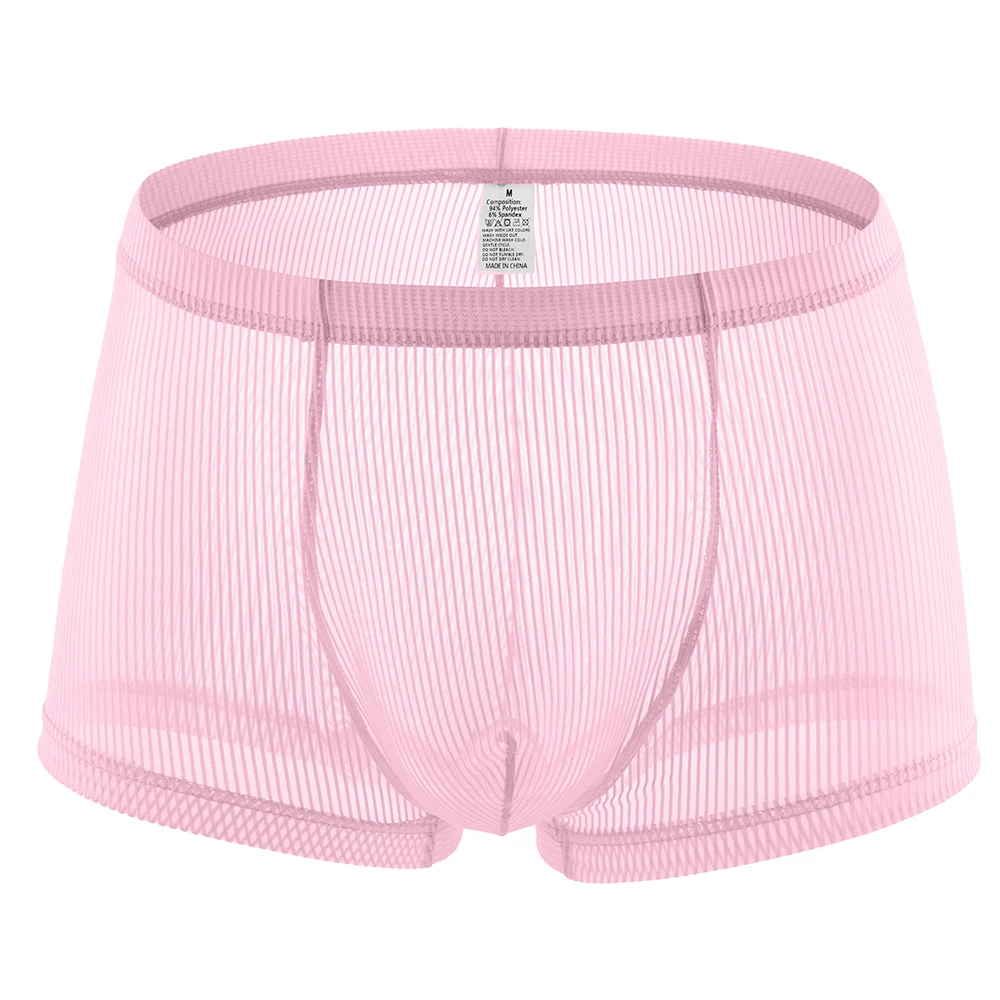 Men's Sexy U Convex Pouch Underwear Low Rise Boxer Shorts Breathable Soft Underpants Knickers Transparent Pinstripes Boxers
Men's Sexy U Convex Pouch Underwear Low Rise Boxer Shorts Breathable Soft Underpants Knickers Transparent Pinstripes Boxers