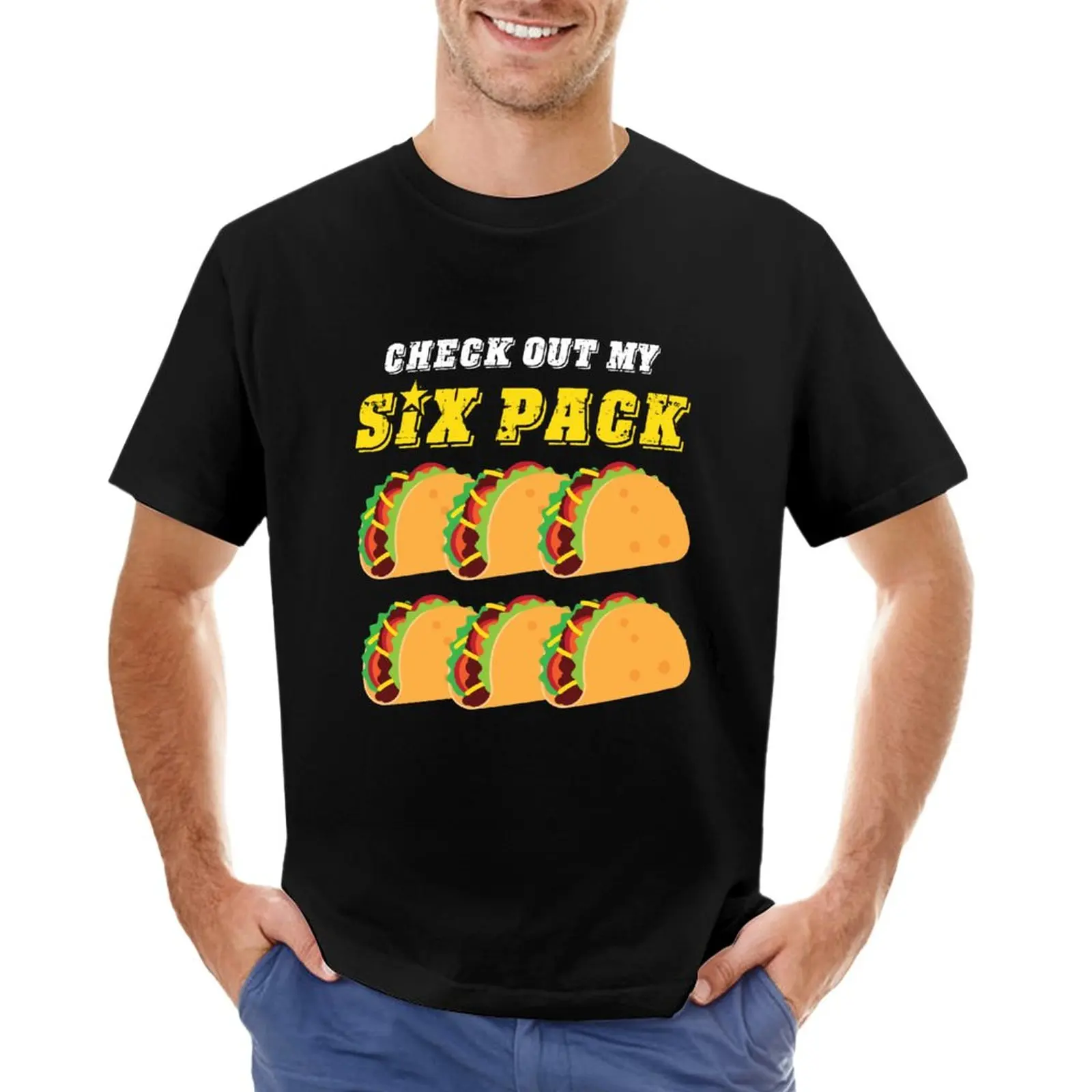 

Check Out My Six Pack Taco Funny Cinco de Mayo Fitness Gym T-Shirt blank t shirts graphics t shirt Blouse mens t shirts pack