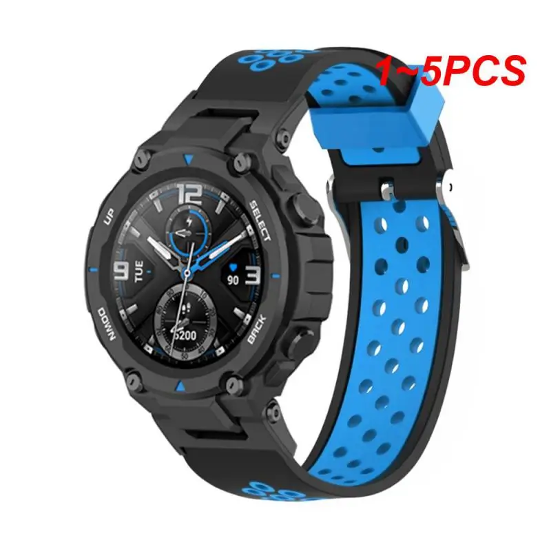 Ремешок силиконовый для Huami Amazfit T Rex / T Rex, двухцветный дышащий браслет с пряжкой с отверстием, сменный спортивный браслет для часов, 1 ~ 5 шт.
Ремешок силиконовый для Huami Amazfit T Rex / T Rex, двухцветный дышащий браслет с пряжкой с отверстием, сменный спортивный браслет для часов, 1 ~ 5 шт.