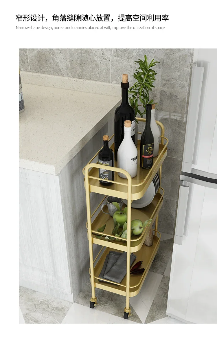 Nordic Multi-Layer Auxiliary Spa Table With Wheels S074f56b563304adb8bd8be65cdf5a98fD