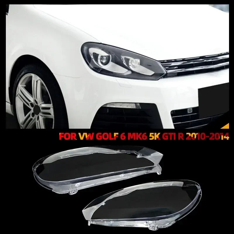 

Абажур для автомобильной фары для VW Golf 6 MK6 GTI R 2010-2014, прозрачная крышка для фары, оболочка, абажур для передней фары