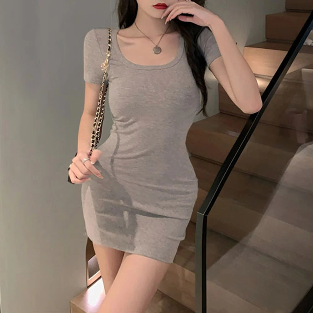 High Speed Dress Skirt Elastic Gray Nightclub Sexy Shopping Show Chest Street Photography Student Tight Hot Girl
High Speed Dress Skirt Elastic Gray Nightclub Sexy Shopping Show Chest Street Photography Student Tight Hot Girl