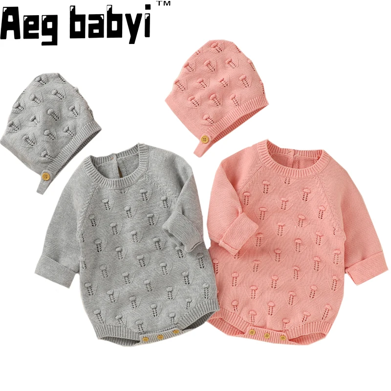 Baby Clothes Newborn Bodysuit Autumn Long Sleeve Baby Boy Girl Clothes Knitted Jumpsuit +Hat Outfits Toddler Infant Sweaters
Baby Clothes Newborn Bodysuit Autumn Long Sleeve Baby Boy Girl Clothes Knitted Jumpsuit +Hat Outfits Toddler Infant Sweaters